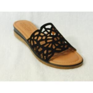W636 Bella Vita Kidsuede Italian Leather Cas-Italy Slide Sandals - Size 9 N